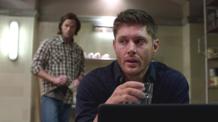 Sam's not treating Dean well...Dean is drinking. Sam's not treating Dean well...Dean is drinking.